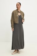 Бавовняна куртка Answear.LAB колір зелений перехідна oversize