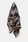 Шовкова хустка Answear.LAB колір чорний візерунок