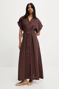 Сукня Answear.LAB колір коричневий maxi розкльошена