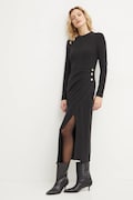 Answear Lab rochie culoarea negru, midi, dreaptă