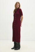 Сукня Answear.LAB колір бордовий maxi розкльошена