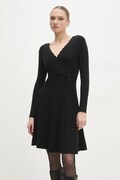Answear Lab rochie culoarea negru, mini, evazată