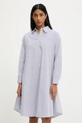 Answear Lab rochie din in culoarea bleumarin, mini, oversize