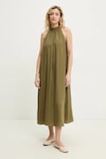 Answear Lab rochie culoarea verde, midi, evazată