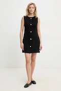 Answear Lab ruha fekete, mini, egyenes