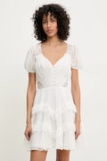 Answear Lab rochie culoarea alb, mini, evazată