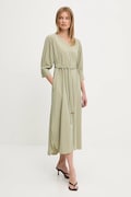 Answear Lab rochie culoarea verde, maxi, evazată