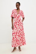 Answear Lab rochie culoarea roz, maxi, evazată