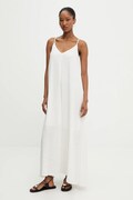 Haljina Answear Lab boja: bijela, maxi, širi se prema dolje