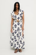 Answear Lab rochie culoarea bleumarin, maxi, evazată