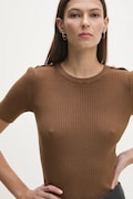 Пуловер Answear.LAB дамски в кафяво от лека материя