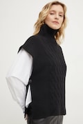 Γιλέκο με μαλλί Answear.LAB χρώμα: μαύρο