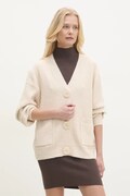 Kardigán Answear.LAB dámsky, béžová farba, teplý