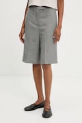 Answear.LAB szorty damskie kolor szary gładkie high waist