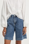 Answear Lab pantaloni scurti jeans neted, high waist