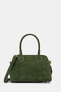Answear Lab geanta de mana din piele intoarsa culoarea verde