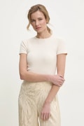 Тениска Answear.LAB в бежово