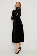 Answear Lab rochie culoarea negru, midi, evazată