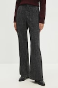 Answear Lab pantaloni femei, culoarea negru, drept, high waist