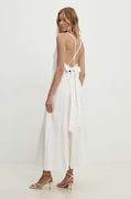 Answear Lab rochie culoarea alb, maxi, evazată