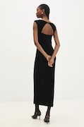 Answear Lab rochie de catifea culoarea negru, midi, mulată