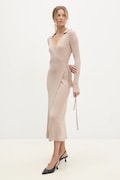 Answear Lab rochie culoarea bej, maxi, mulată