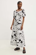 Answear Lab rochie din bumbac culoarea negru, maxi, evazată