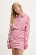 Answear Lab rochie culoarea rosu, mini, evazată