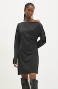 Answear Lab rochie culoarea gri, mini, evazată