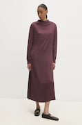 Answear Lab rochie culoarea bordo, maxi, dreaptă
