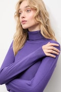 Answear Lab sweter z kaszmirem kolor fioletowy lekki z golfem