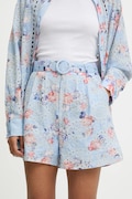 Answear.LAB szorty damskie kolor niebieski wzorzyste high waist