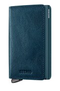 Kožená peněženka Secrid BASCO modrá barva