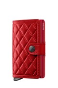 Secrid portfel skórzany EMBOSS DIAMOND kolor czerwony