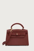 Silvian Heach torebka crossbody damska skórzana SANITA bordowa RCP25016BO
