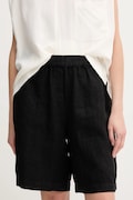 Mos Mosh rövidnadrág női vászon fekete magas derék 168480
