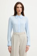 Silvian Heach koszula YUOMI damska kolor niebieski regular z kołnierzykiem klasycznym GPP26152CA