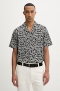 Marc O'Polo koszula męska bawełniana szara roślinna 5000013941