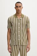 Marc O'Polo koszula męska bawełniana zielona w paski 5000013977