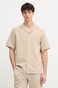 Marc O'Polo πουκάμισο ανδρικό βαμβακερό μπεζ απλό 5000010060