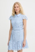 Silvian Heach sukienka koronkowa GELAO niebieska gładka GPP26330VE