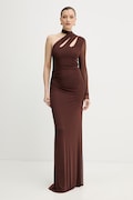 Silvian Heach ruha RUMPISI barna, maxi, testhezálló, CVP26042VE