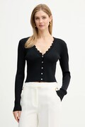 Silvian Heach kardigan RAUEN damski kolor czarny lekki GPP26394CD