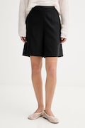 Marc O'Polo σορτς γυναικεία με πρόσμιξη λινού μαύρα ψηλή 5000014067