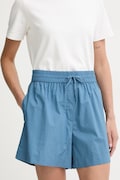 Marc O'Polo Pantaloni scurți pentru femei din bumbac albaștri high waist 5000013534