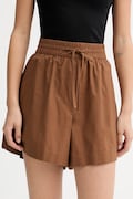 Marc O'Polo rövidnadrág női pamut barna magas derék 5000013534