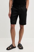Marc O'Polo szorty męskie lniane czarne regular waist 5000013930