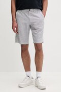 Marc O'Polo szorty męskie z lnem niebieskie regular waist 5000013928