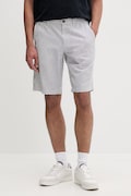 Marc O'Polo szorty męskie z lnem niebieskie regular waist 5000013928