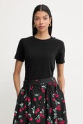 Silvian Heach t-shirt damski bawełniany SEKOK czarny GPP26074TS